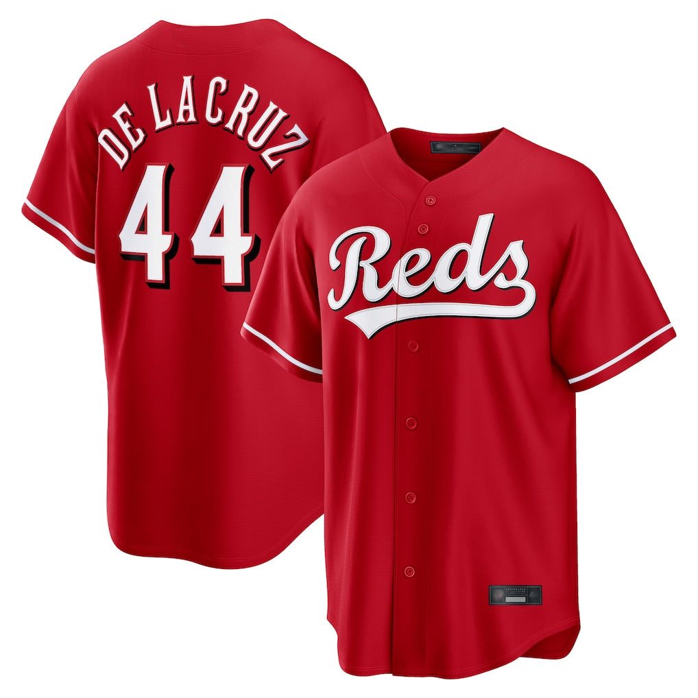 C.Reds #44 Elly De La Cruz Player Red Home Game Jdoa Stitched Jerseys