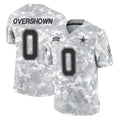 D.Cowboys #0 DeMarvion Overshown Player Arctic Camo Salute to Service Limited Home Game Jdoa Stitched Jerseys