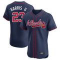 A.Braves #23 Michael Harris II Player Navy Limited Elite Home Game Jdoa Stitched Jerseys