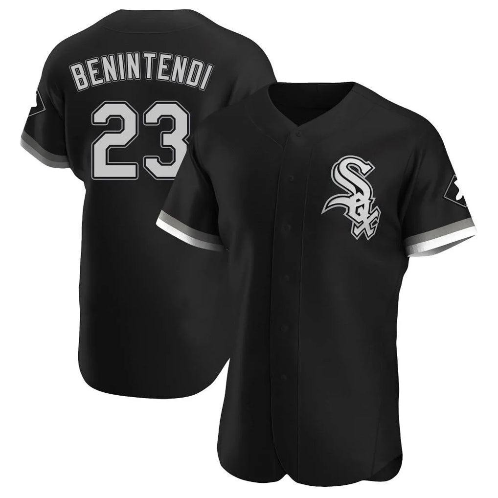 C.White Sox #23 Andrew Benintendi Player Black Limited Elite Home Jdoa Stitched Jerseys
