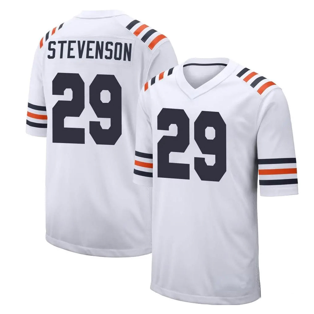 C.Bears #29 Tyrique Stevenson Player White Classic Home Game Jdoa Stitched Jerseys