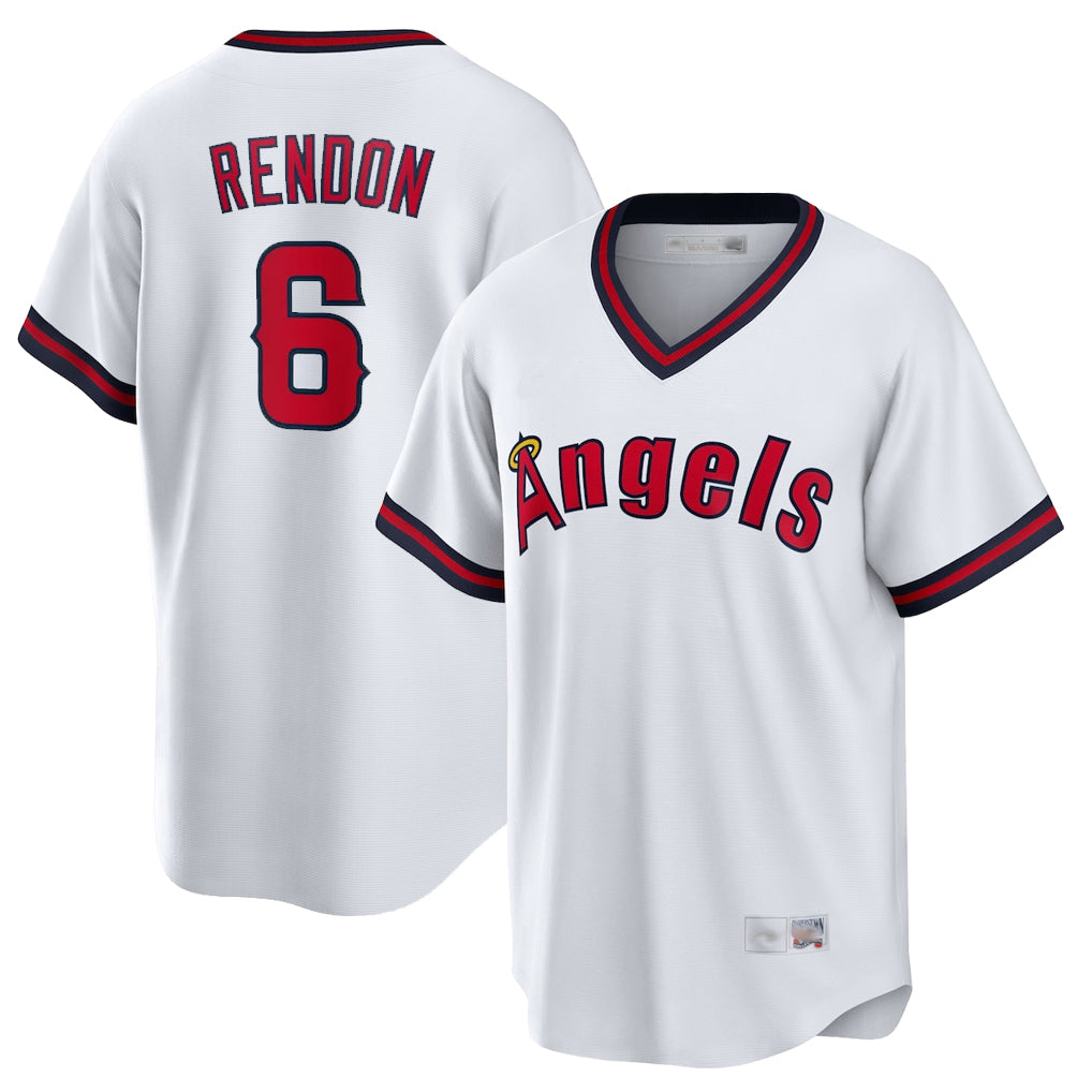 LA.Angels #6 Anthony Rendon Player White T-shirt Home Game Jdoa Stitched Jerseys