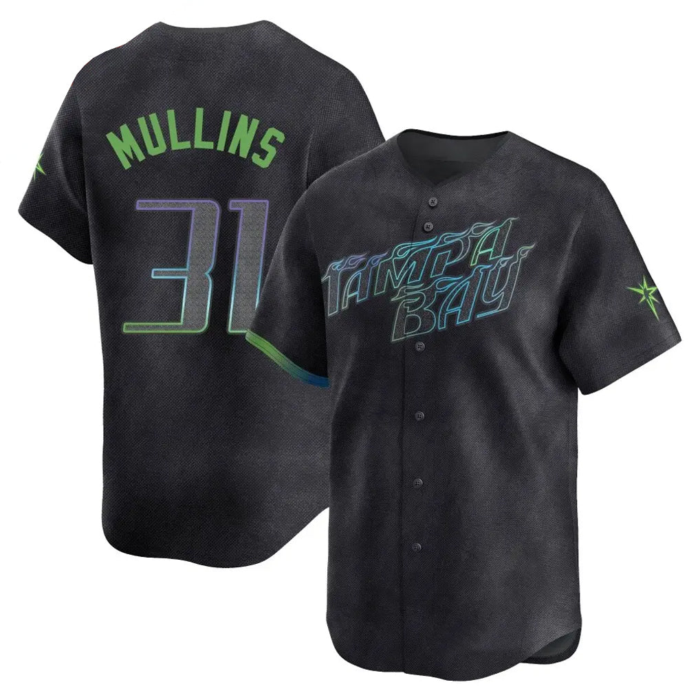 T.Bay Rays #31 Cedric Mullins Player Black City Connect Home Limited Jdoa Stitched Jerseys