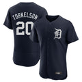 D.Tigers #20 Spencer Torkelson Player Navy Limited Elite Home Jdoa Stitched Jerseys
