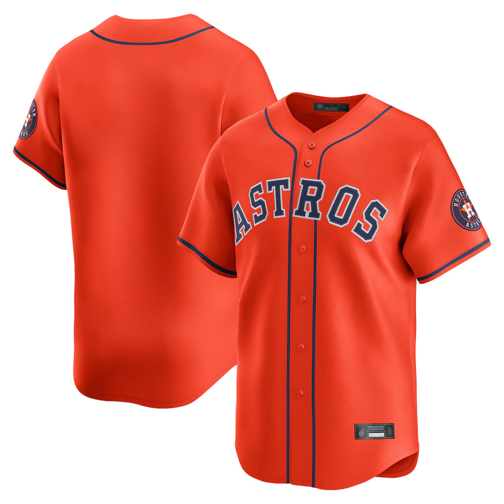 H.Astros ## Astros Blank Player Orange Home Limited  Jdoa Stitched Jerseys