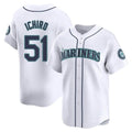 S.Mariners #51 Ichiro Suzuki Player White Home Limited Jdoa Stitched Jerseys