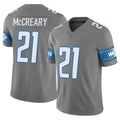 D.Lions #21 Roger McCreary Player Gray Vapor F.U.S.E. Limited Home Game Jdoa Stitched Jerseys
