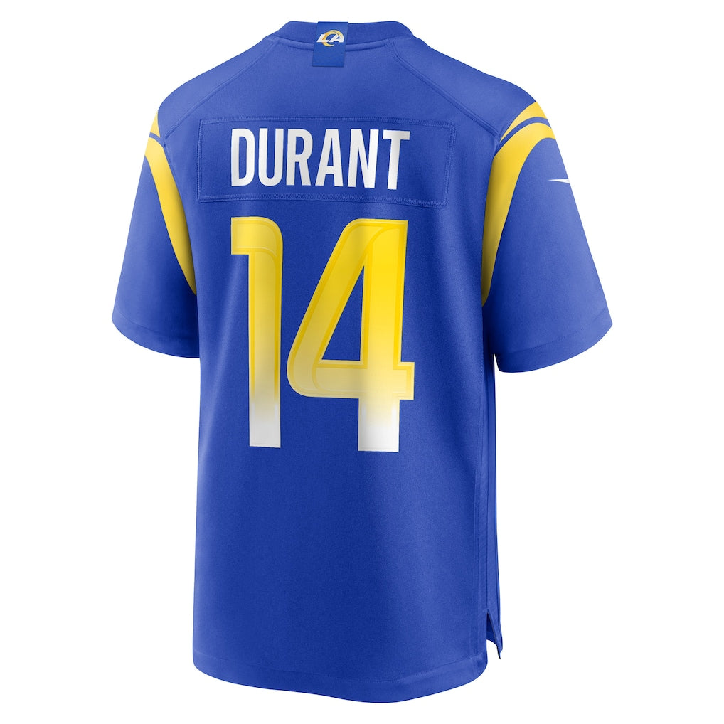 Jdoa LA.Rams #14 Cobie Durant Royal Game Player Jersey
