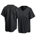 P.Phillies #7 Trea Turner Player Black Pitch Fashion Limited T-shirt Jdoa Stitched Jerseys