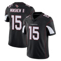 A.Cardinals #15 Gardner Minshew II Player Black Vapor Limited Home Game Jdoa Stitched Jerseys