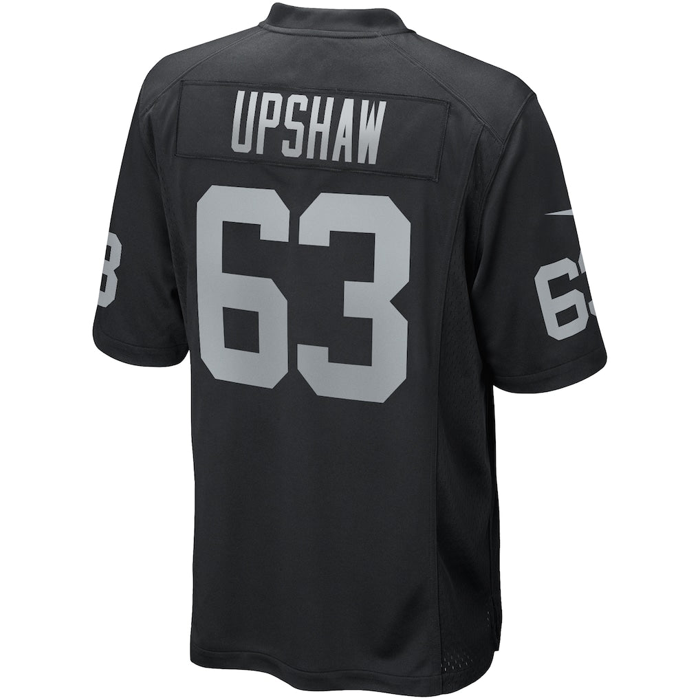 Jdoa LV.Raiders #63 Gene Upshaw Black Game Retired Player Jersey