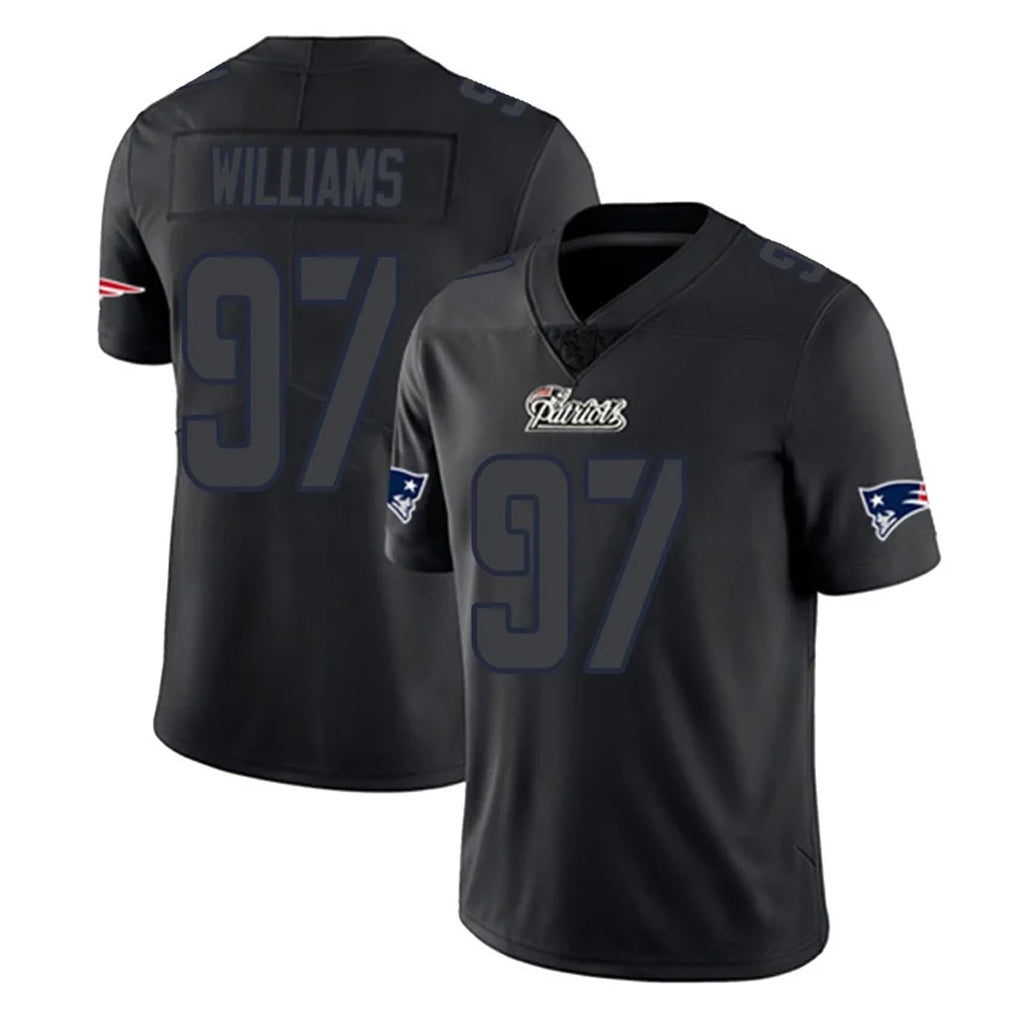 NE.Patriots #97 Milton Williams Player Black Impact LImited Home Game Jdoa Stitched Jerseys