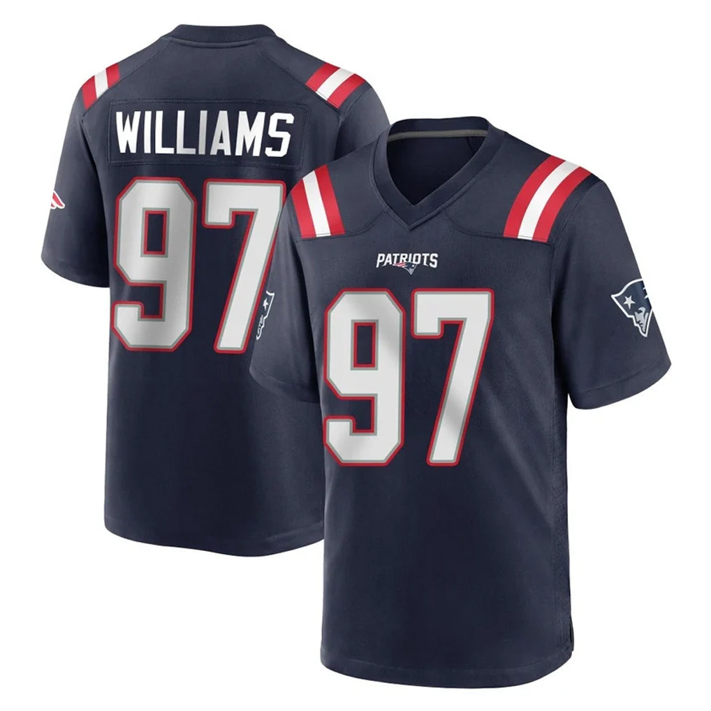 NE.Patriots #97 Milton Williams Player Navy Home Game Jdoa Stitched Jerseys
