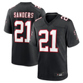 A.Falcons #21 Deion Sanders Black Player Game Jdoa Stitched Jerseys