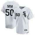 C.White Sox #50 Lenyn Sosa Player White Stripe Limited Home Jdoa Stitched Jerseys
