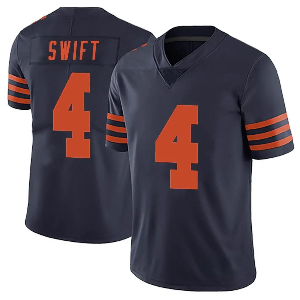 C.Bears #4 D'Andre Swift Player Navy Blue Alternate Vapor Untouchable Limited Jdoa Stitched Jerseys