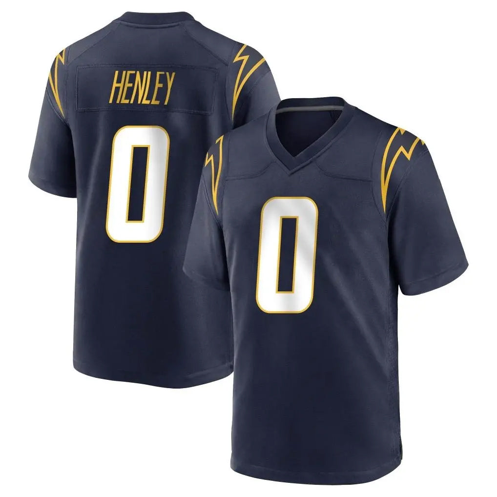 LA.Chargers #0 Daiyan Henley Player Navy Home Game Stitched Jerseys