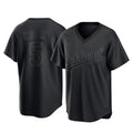 Athletics #5 Jacob Wilson Player Black Pitch Fashion T-shirt Home Game Jdoa Stitched Jerseys