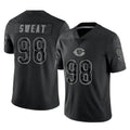 C.Bears #98 Montez Sweat Player Black REFLECTIVE Limited Game Jdoa Stitched Jerseys