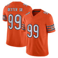 C.Bears #99 Gervon Dexter Sr. Player Orange Vapor F.U.S.E. Limited Home Game Jdoa Stitched Jerseys