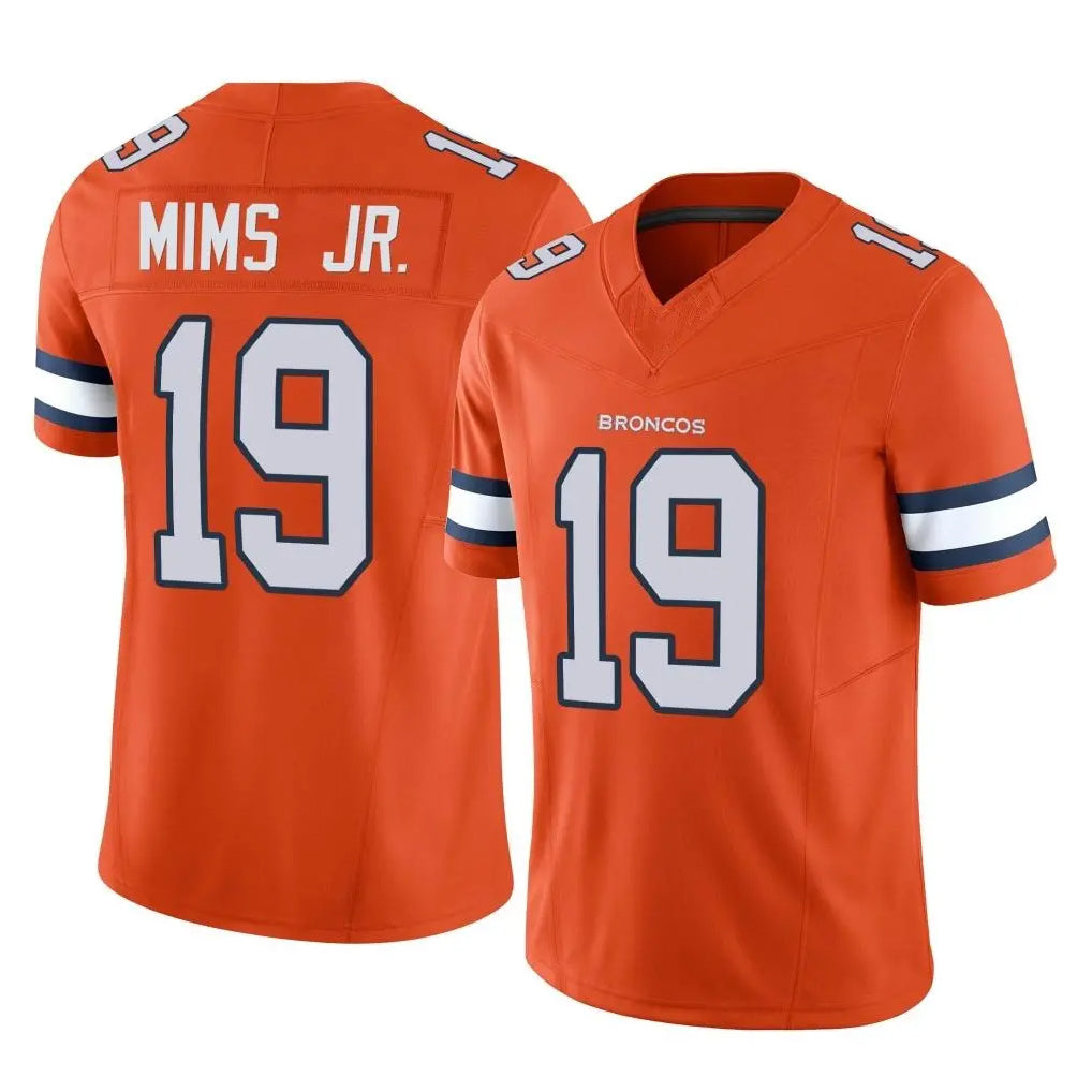 D.Broncos #19 Marvin Mims Jr. Player Orange Limited Alternate Vapor F.U.S.E. Throwback Game Jdoa Stitched Jerseys