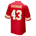 Jdoa KC.Chiefs #43 Jack Cochrane Red Game Player Jersey