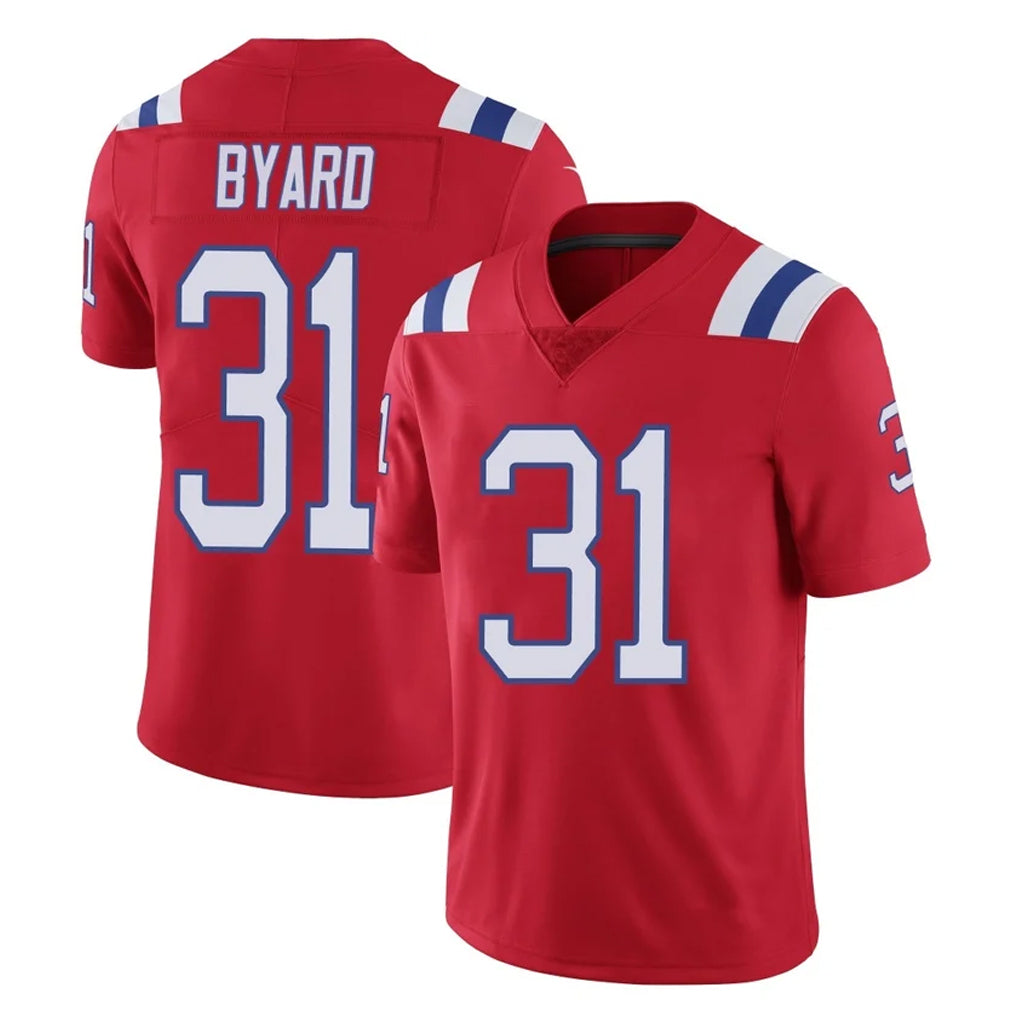 NE.Patriots #31 Kevin Byard Player Red Vapor Untouchable Home Game Jdoa Stitched Jerseys