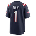 Jdoa NE.Patriots #1 Ja'Lynn Polk Navy Game Player Jersey