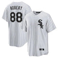 C.White Sox #88 Luis Robert Jr Player White Stripe Home Game Jdoa Stitched Jerseys