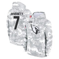 A.Cardinals #7 Jacoby Brissett Player Arctic Camo Limited Salute to Service Pullover Hoodies Game Jdoa Stitched Jerseys