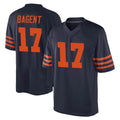 C.Bears #17 Tyson Bagent Player Navy Blue Alternate Game Jdoa Stitched Jerseys