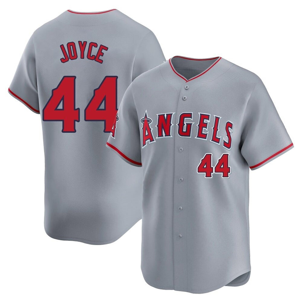 LA.Angels #44 Ben Joyce Player Gray Home Limited Jdoa Stitched Jerseys