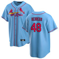 St. Louis Cardinals #48 Ivan Herrera Player Light Blue  Home Game Jdoa Stitched Jerseys