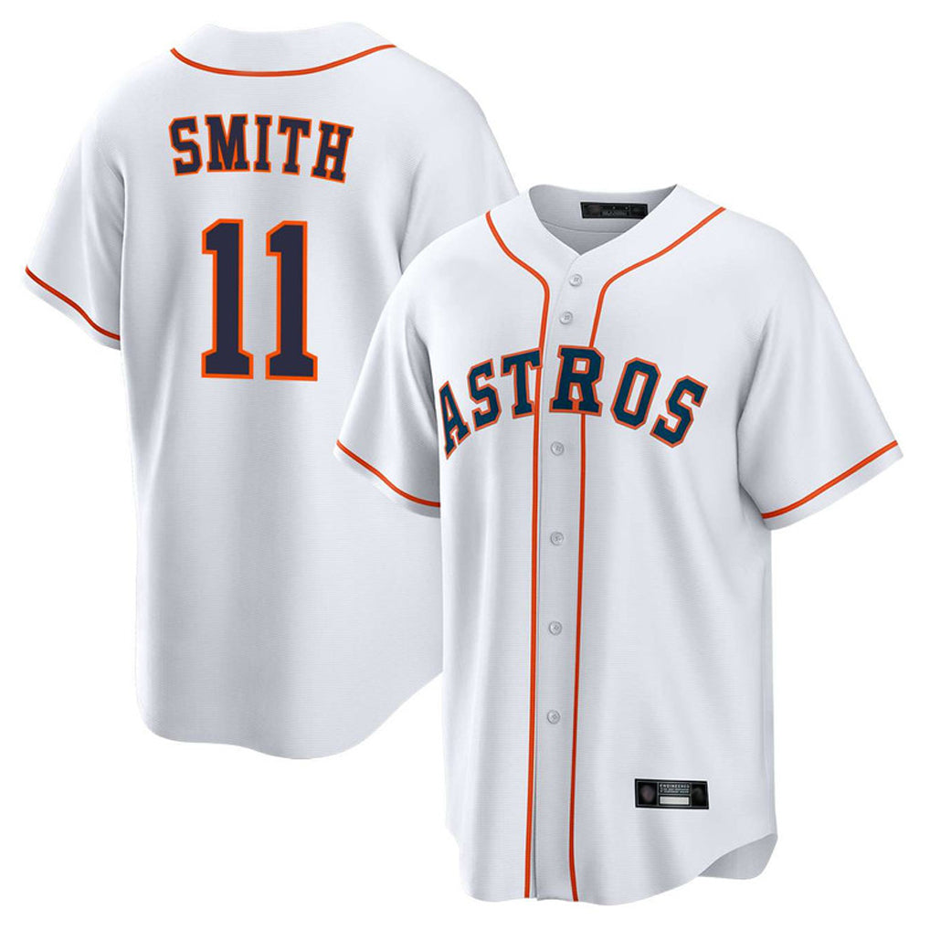 H.Astros #11 Cam Smith Player White Home Game Jdoa Stitched Jerseys