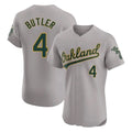 Athletics #4 Lawrence Butler Player Gray Road Limited Elite Home Game Jdoa Stitched Jerseys