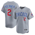 C.Cubs #2 Nico Hoerner Player Gray Road Limited Home Jdoa Stitched Jerseys