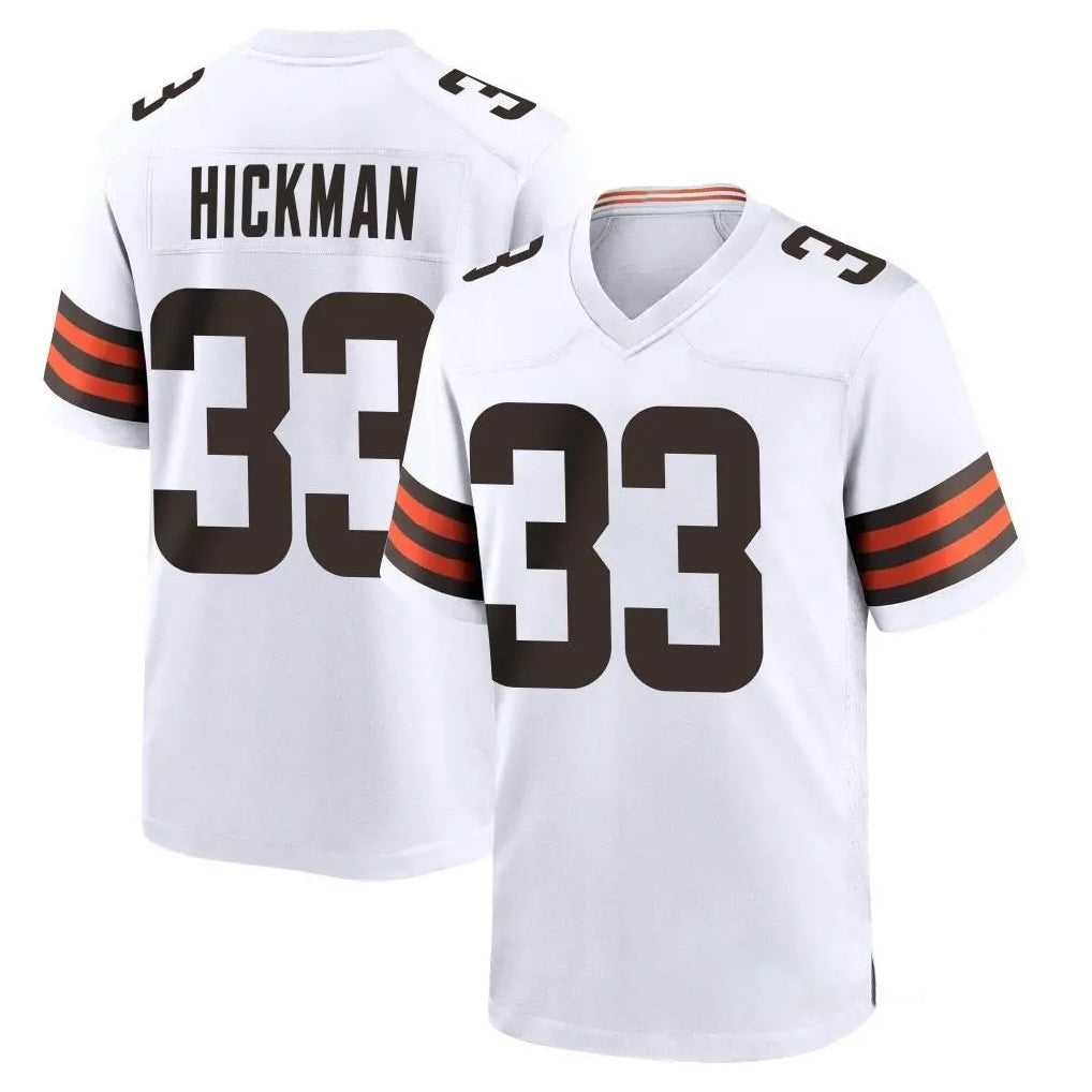 C.Browns #33 Ronnie Hickman Player White Home Game Jdoa Stitched Jerseys