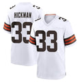 C.Browns #33 Ronnie Hickman Player White Home Game Jdoa Stitched Jerseys