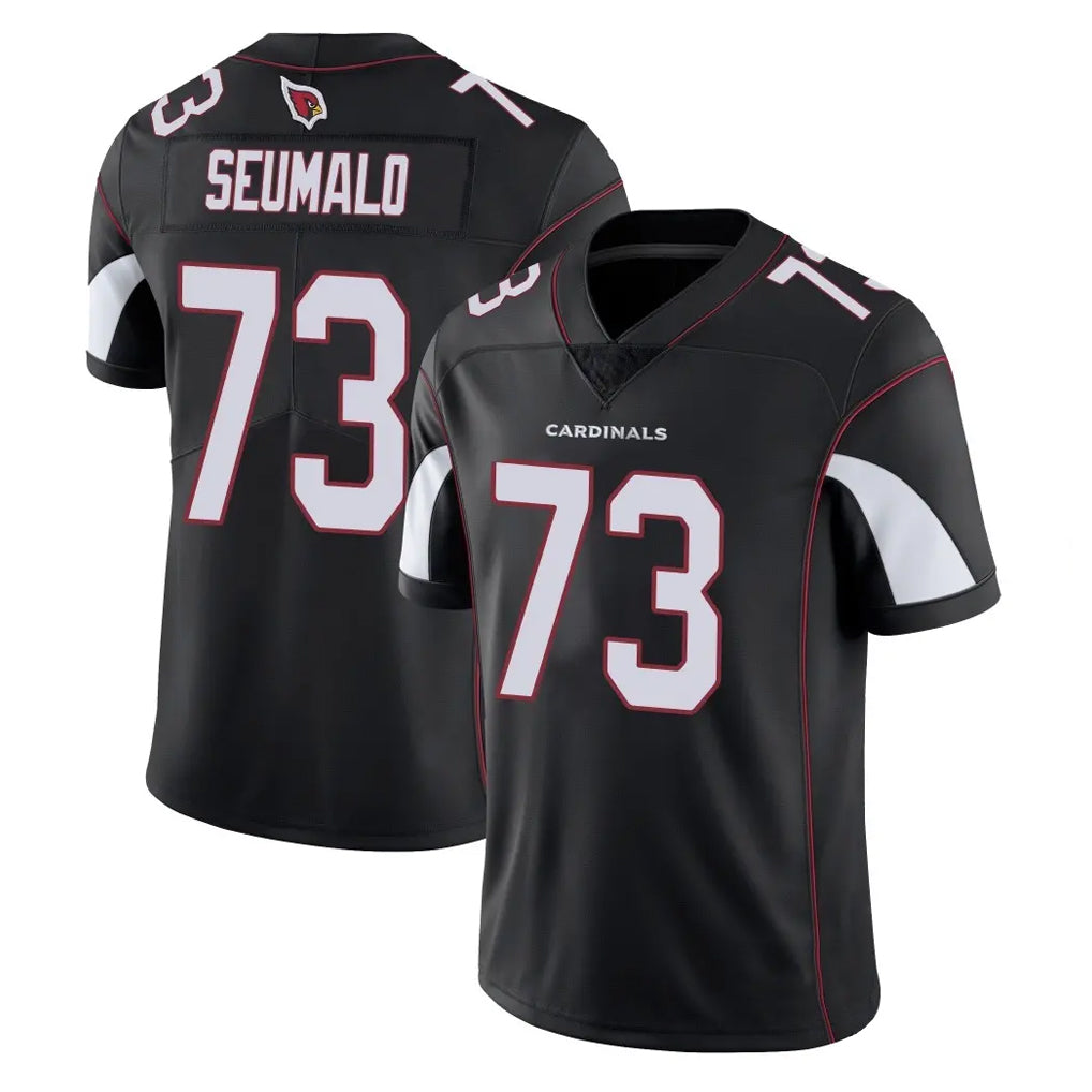 A.Cardinals #73 Isaac Seumalo Player Black Vapor Limited Home Game Jdoa Stitched Jerseys