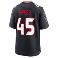 Jdoa H.Texans #45 E.J. Speed Navy Team Game Jersey