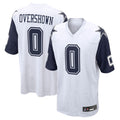 D.Cowboys #0 DeMarvion Overshown Player White-Navy Home Game Jdoa Stitched Jerseys