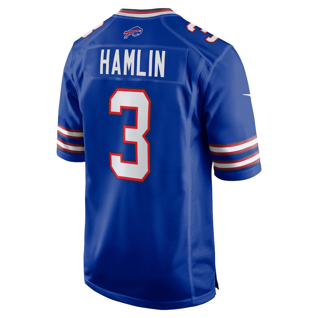 B.Bills #3 Damar Hamlin Player Royal Home Game Jdoa Stitched Jerseys