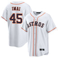 H.Astros #45 Tatsuya Imai Player White Home Game Jdoa Stitched Jerseys
