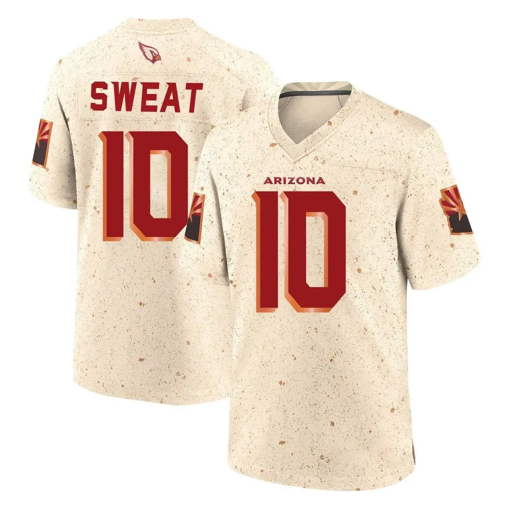 A.Cardinals #10 Josh Sweat Player Cream Rivalries Collection Game Jdoa Stitched Jerseys