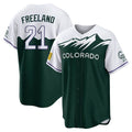 C.Rockies #21 Kyle Freeland Player Green City Connect Home Game Jdoa Stitched Jerseys