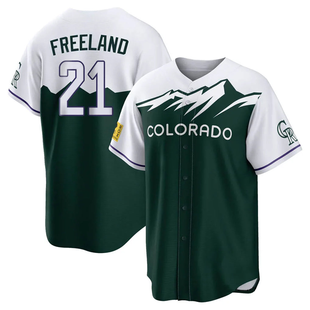 C.Rockies #21 Kyle Freeland Player Green City Connect Home Game Jdoa Stitched Jerseys