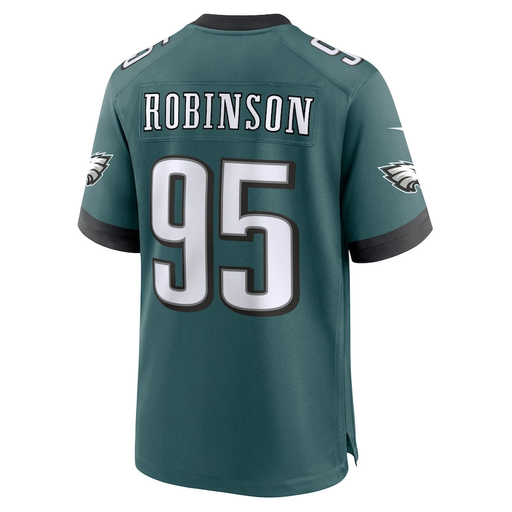 Jdoa P.Eagles #95 Ty Robinson Midnight Green Team Game Jersey
