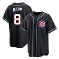 C.Cubs #8 Ian Happ Player Black Fashion Out Game Jdoa Stitched Jerseys