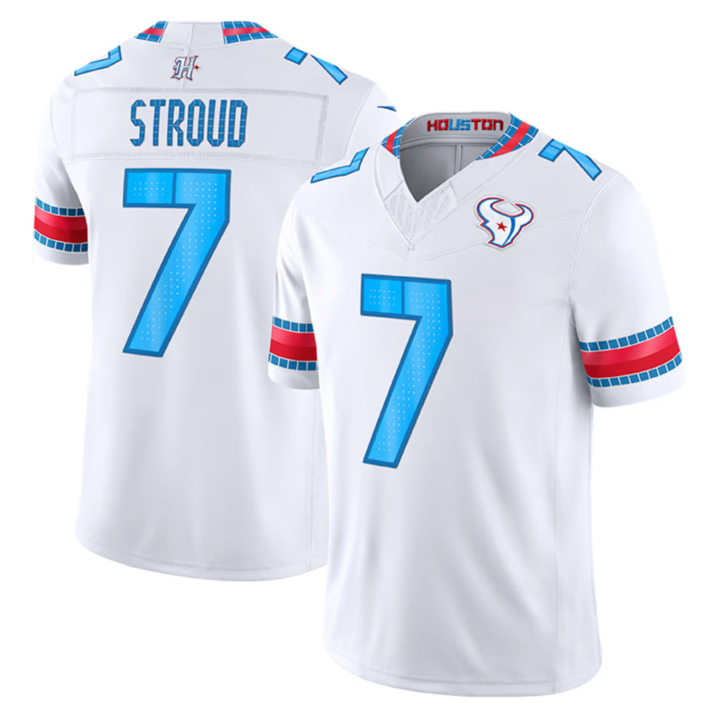 H.Texans #7 CJ Stroud Player Whtie 2026 Rivalries Vapor Limited Home Game Jdoa Stitched jerseys