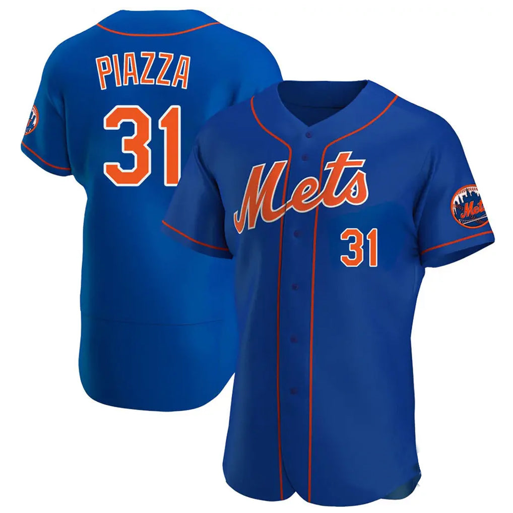 NY.Mets #31 Mike Piazza Player Royal Limited Elite Home Jdoa Stitched Jerseys